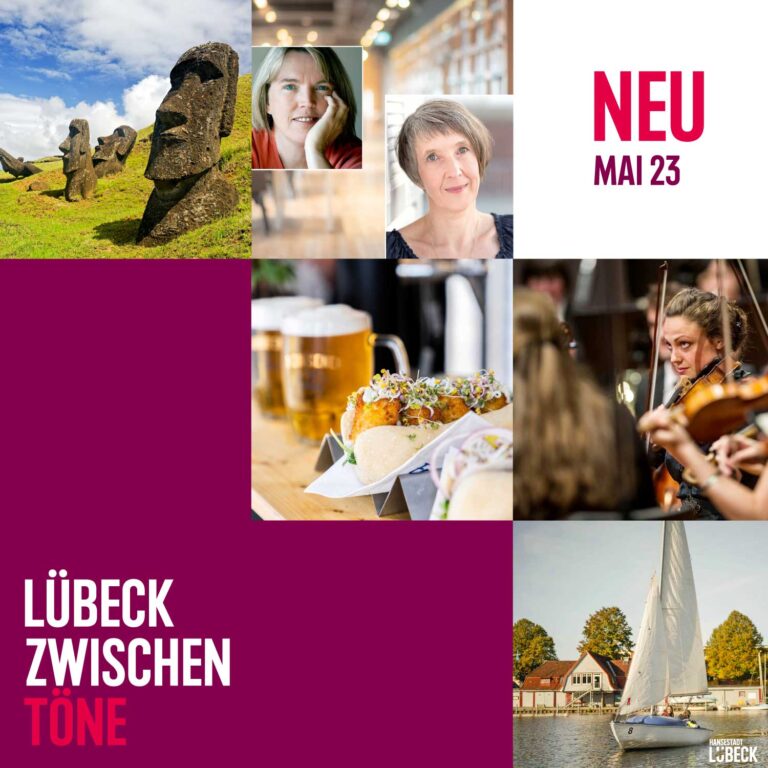 Brahms, Osterinseln, Segeln, Backfisch und Bücher im Mai in Lübeck