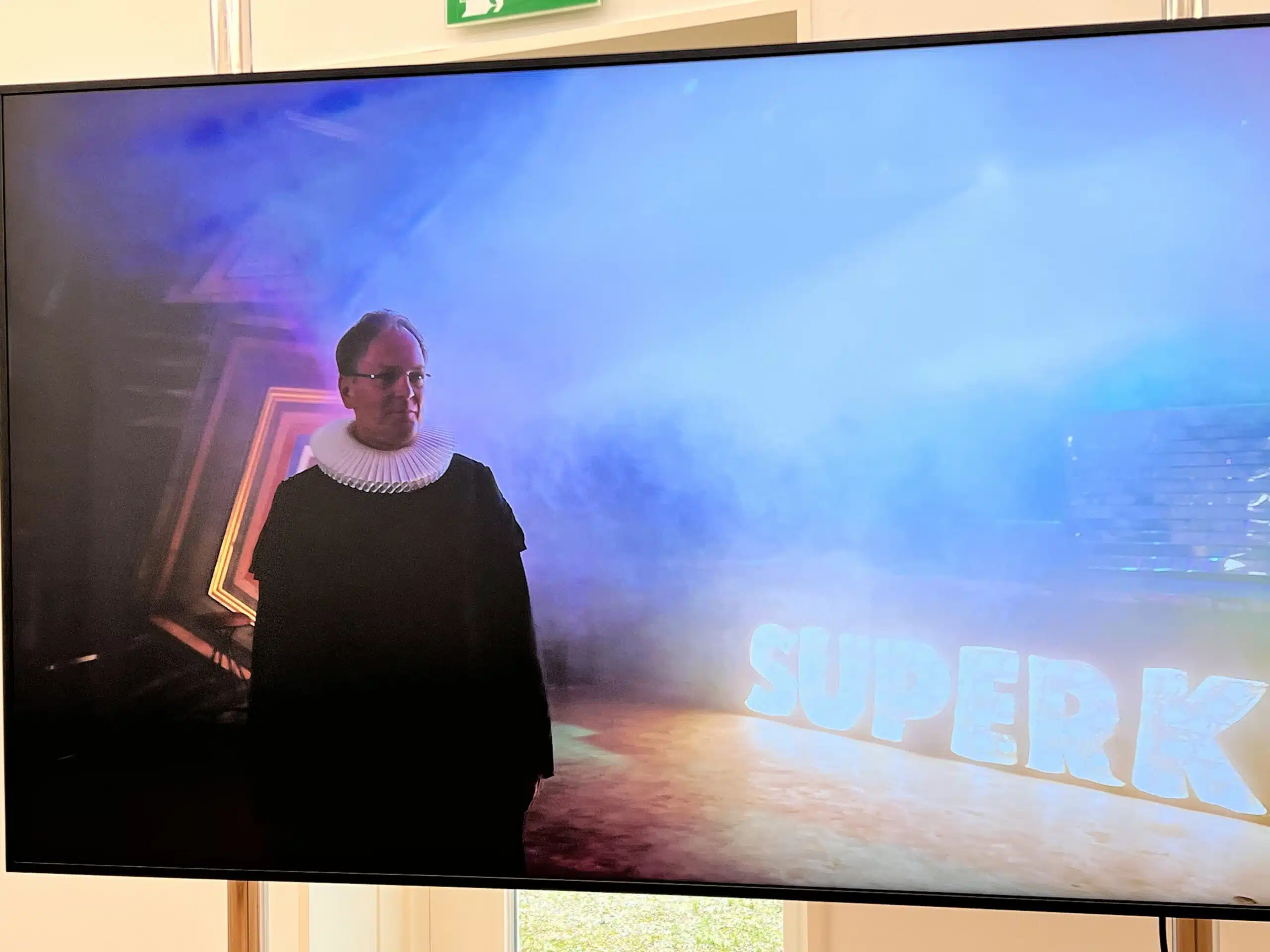 The new video installation by action artist Christian Jankowski - Sacred Business in Lübeck