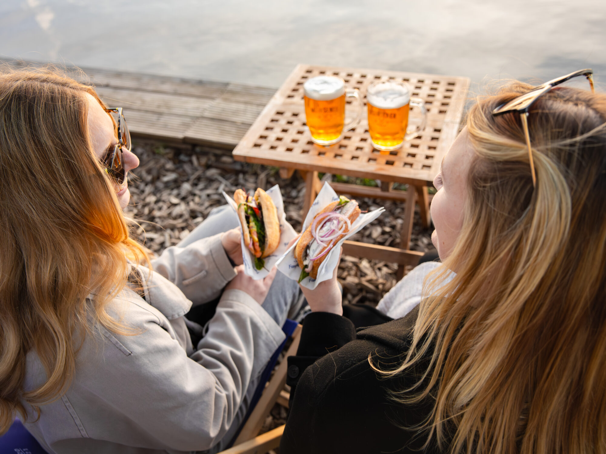 Fischbrötchen im Bootshaus Marli
