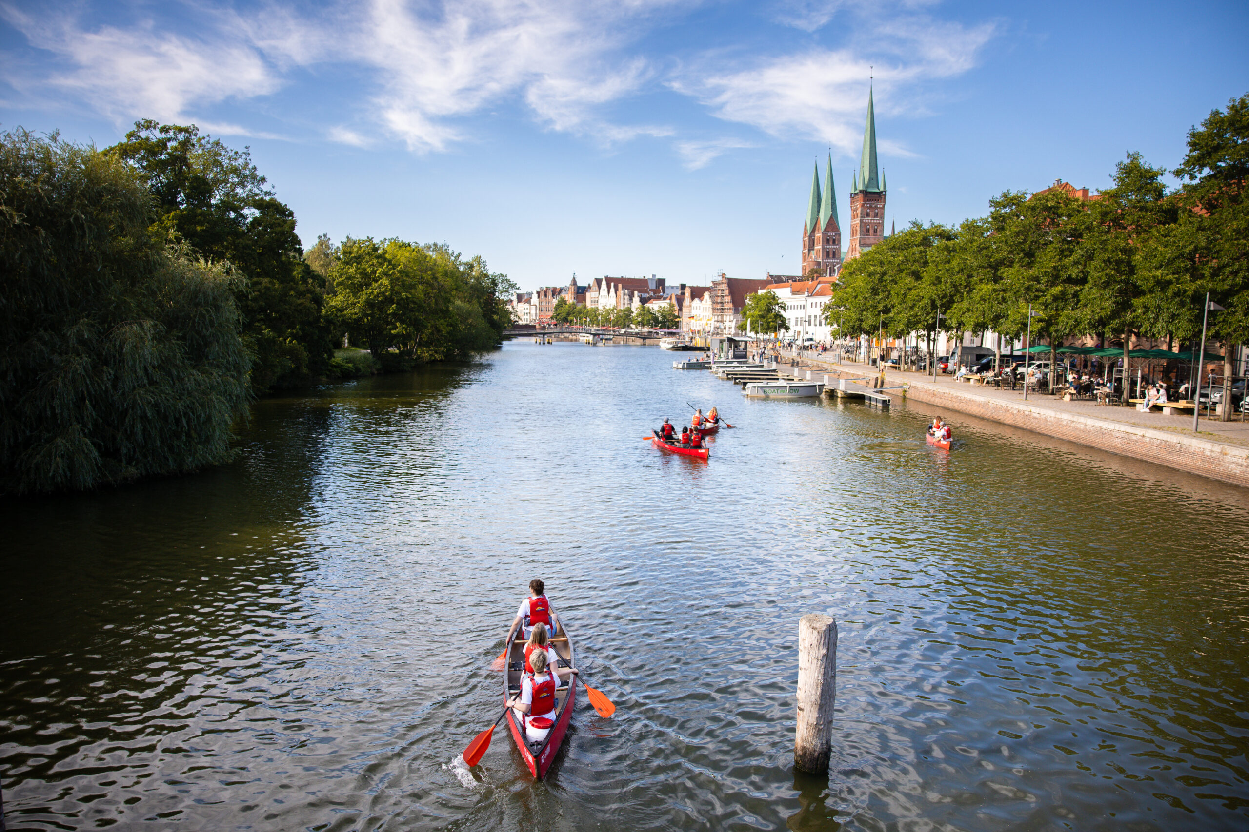 Die Trave mit dem Kanu erleben mit dem Kanu-Center Lübeck 