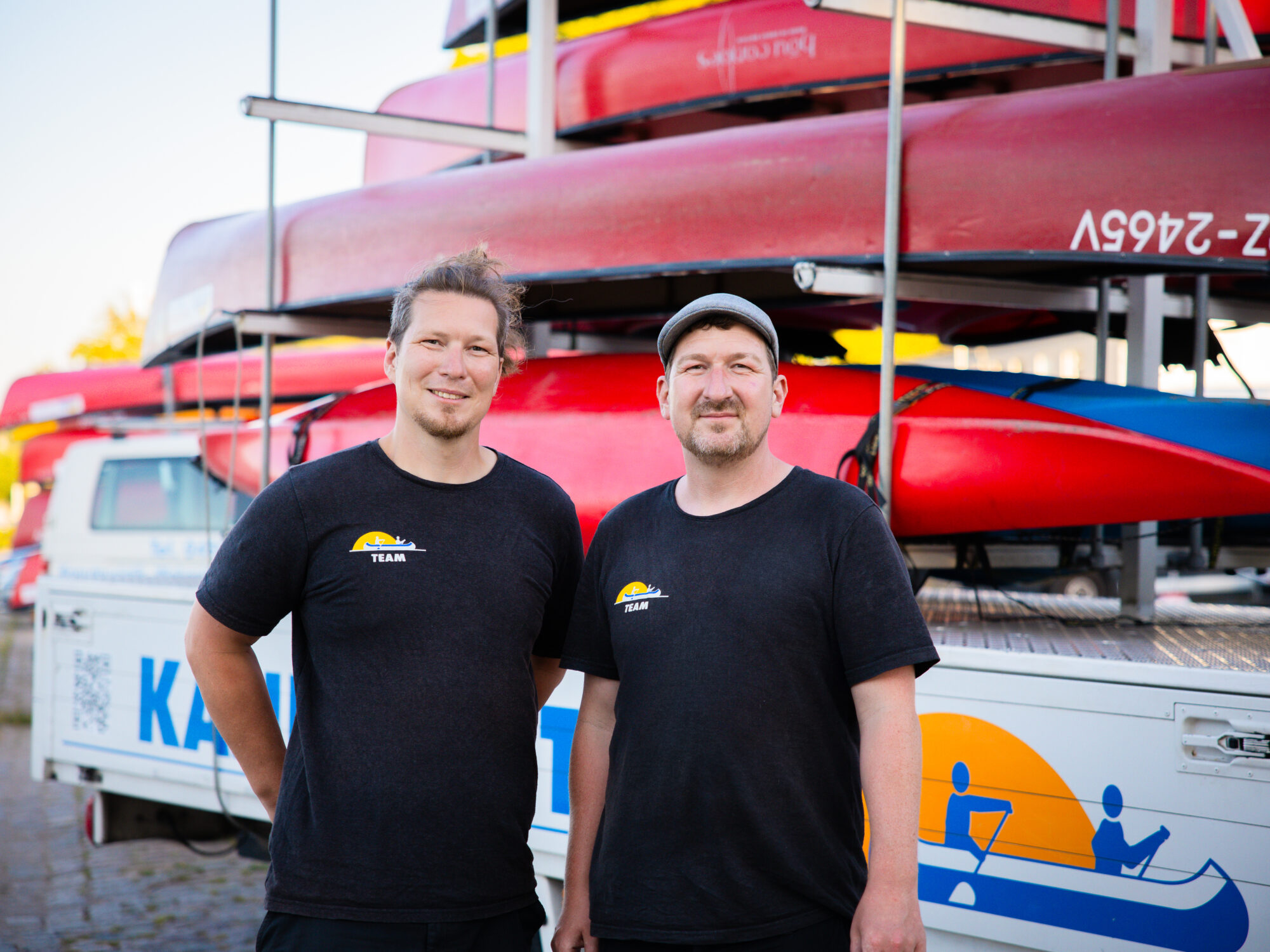 Jan-Ole und Tim-Eike Krebs vom Kanu-Center Lübeck